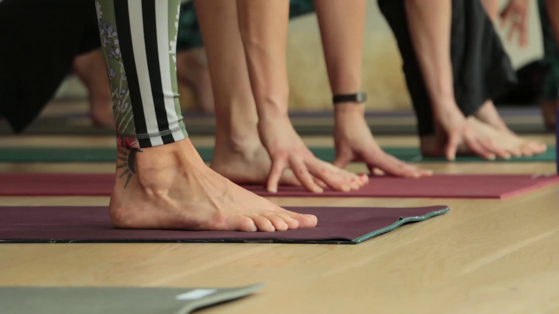 Yoga pose feet